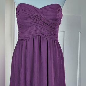 Lauren Ralph Lauren Evening, Purple Sweetheart Neckline Dress, Size 6P